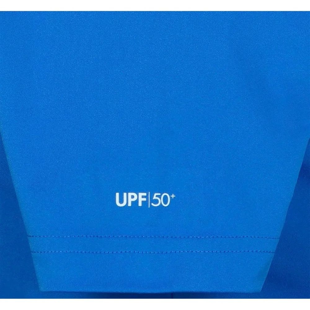 NWT Hurley Boys Blue UPF 50+ Short Sleeve Rash Guard Swim Shirt Size 4T